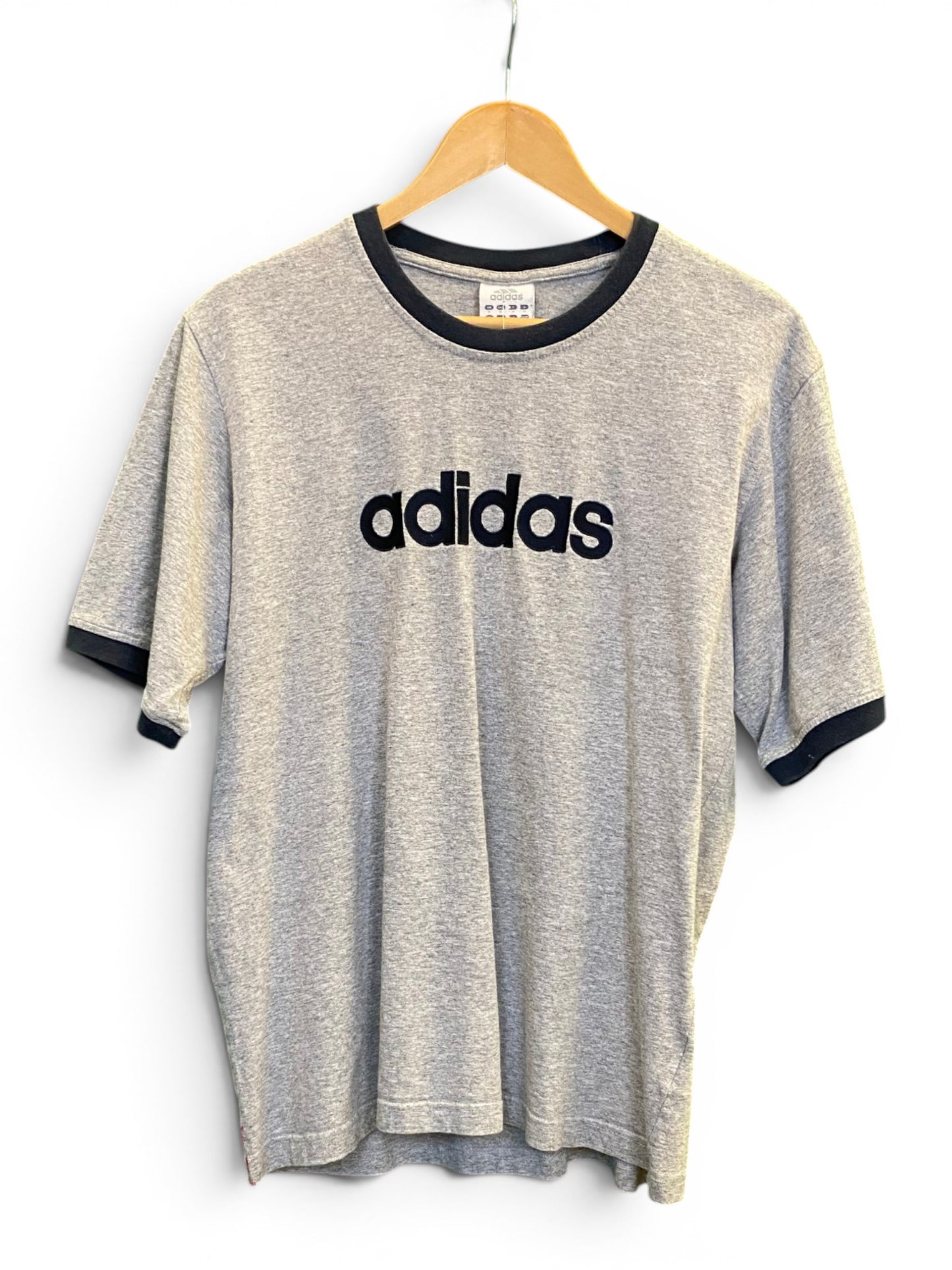 Adidas 2000s Spell-Out T-Shirt - Medium