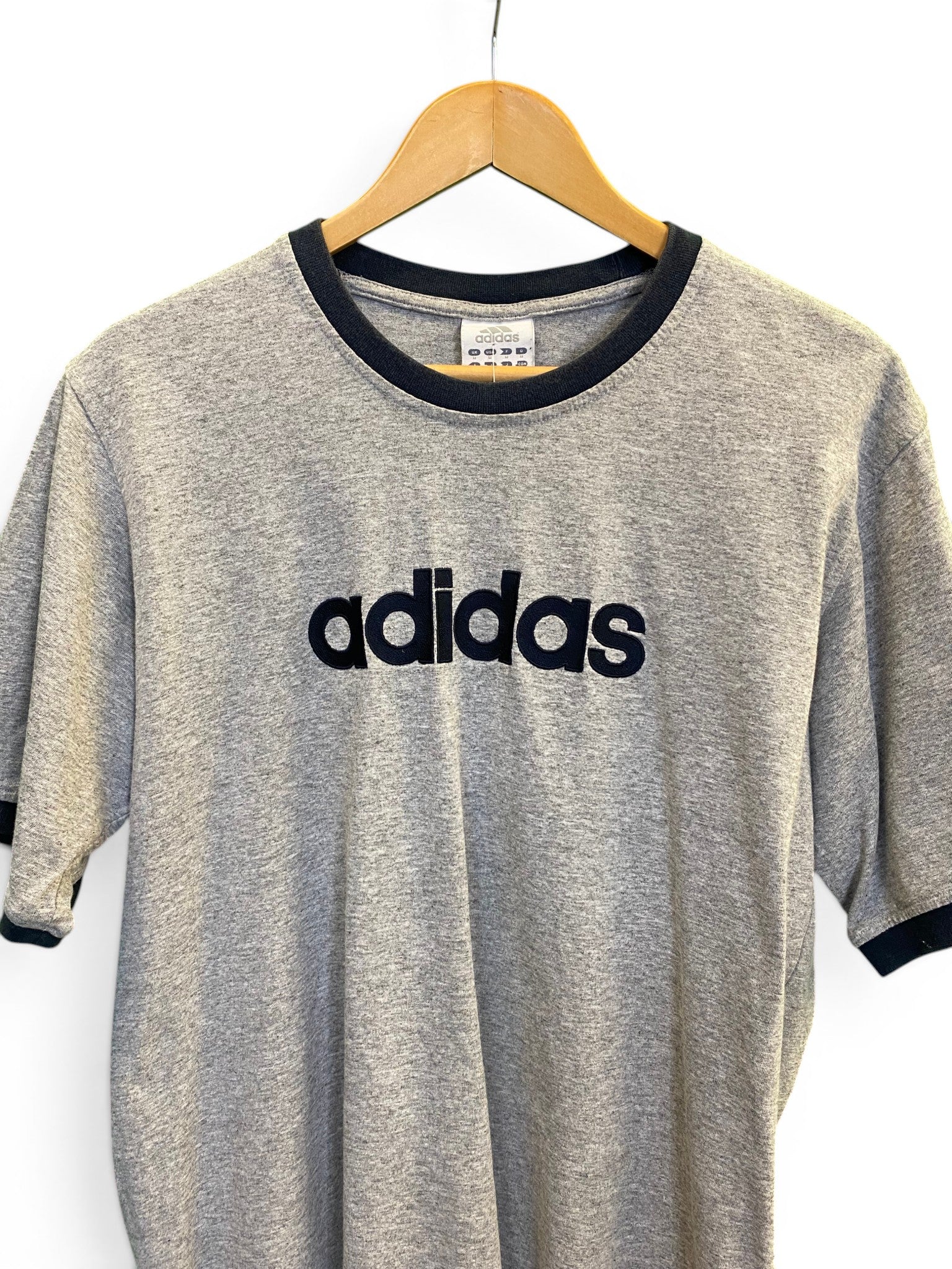Adidas 2000s Spell-Out T-Shirt - Medium