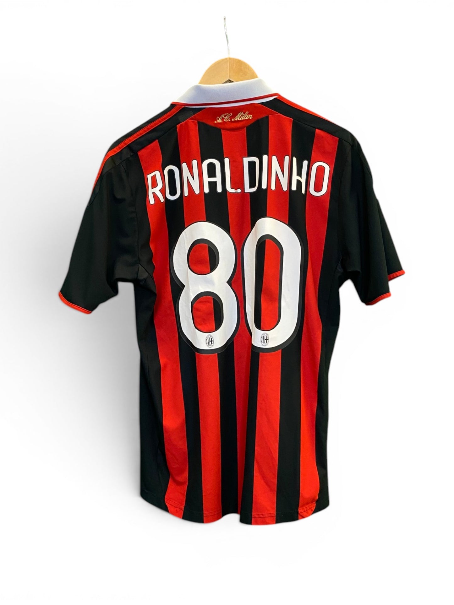 Ronaldinho AC Milan Home Football Shirt - Medium