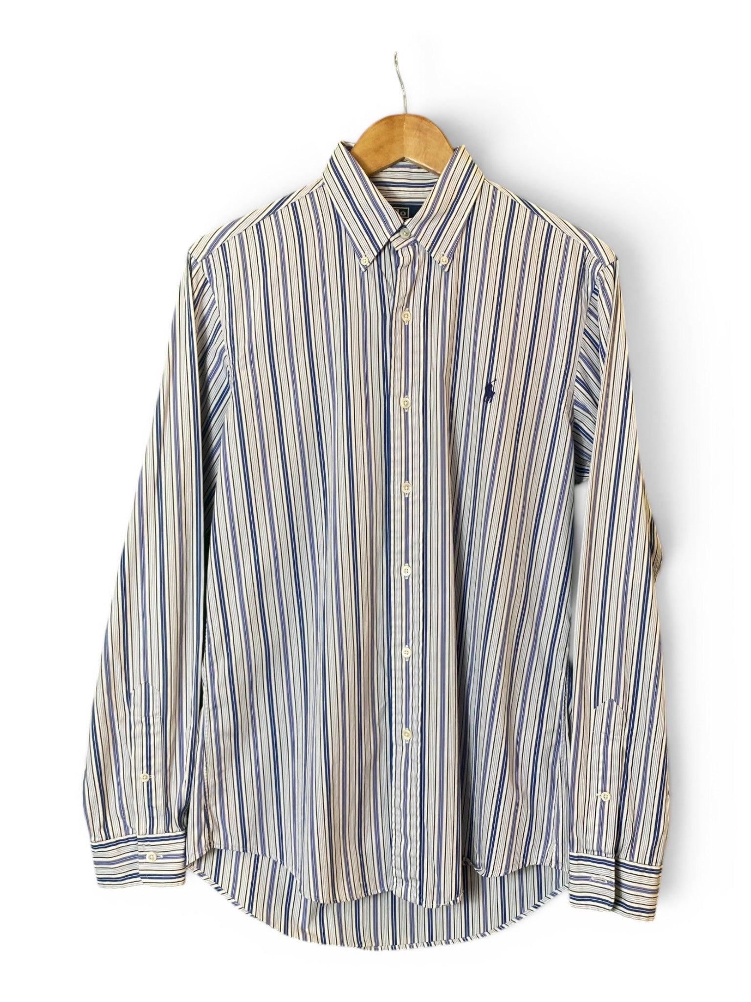 Ralph Lauren Stripy Oxford Shirt - Large