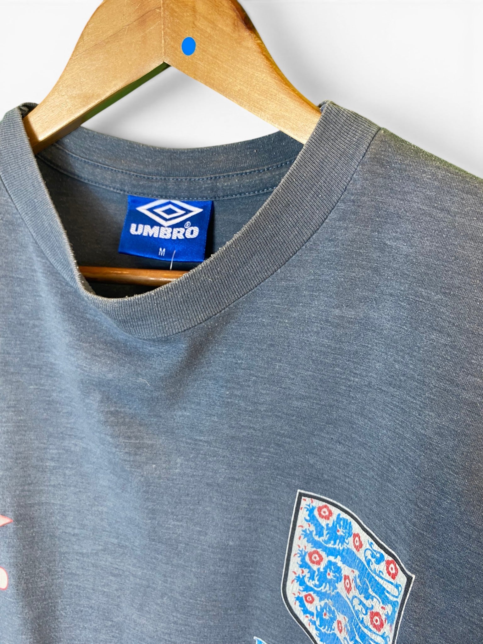 Rare Vintage Umbro England 1996-98 Training Shirt - Medium