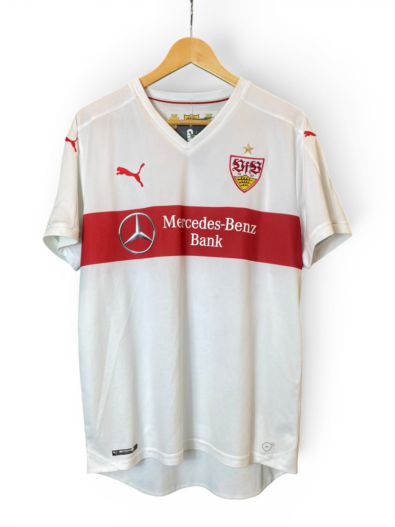 Puma VfB Stuttgart 2016-17 Home Football Shirt - Large