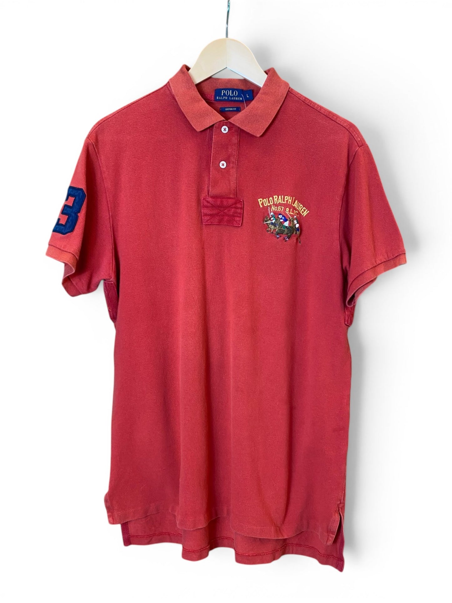 Ralph Lauren Embroidered Large Logo Polo Shirt - Large