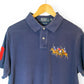 Vintage Ralph Lauren Large Logo Embroidered Polo Shirt - Large