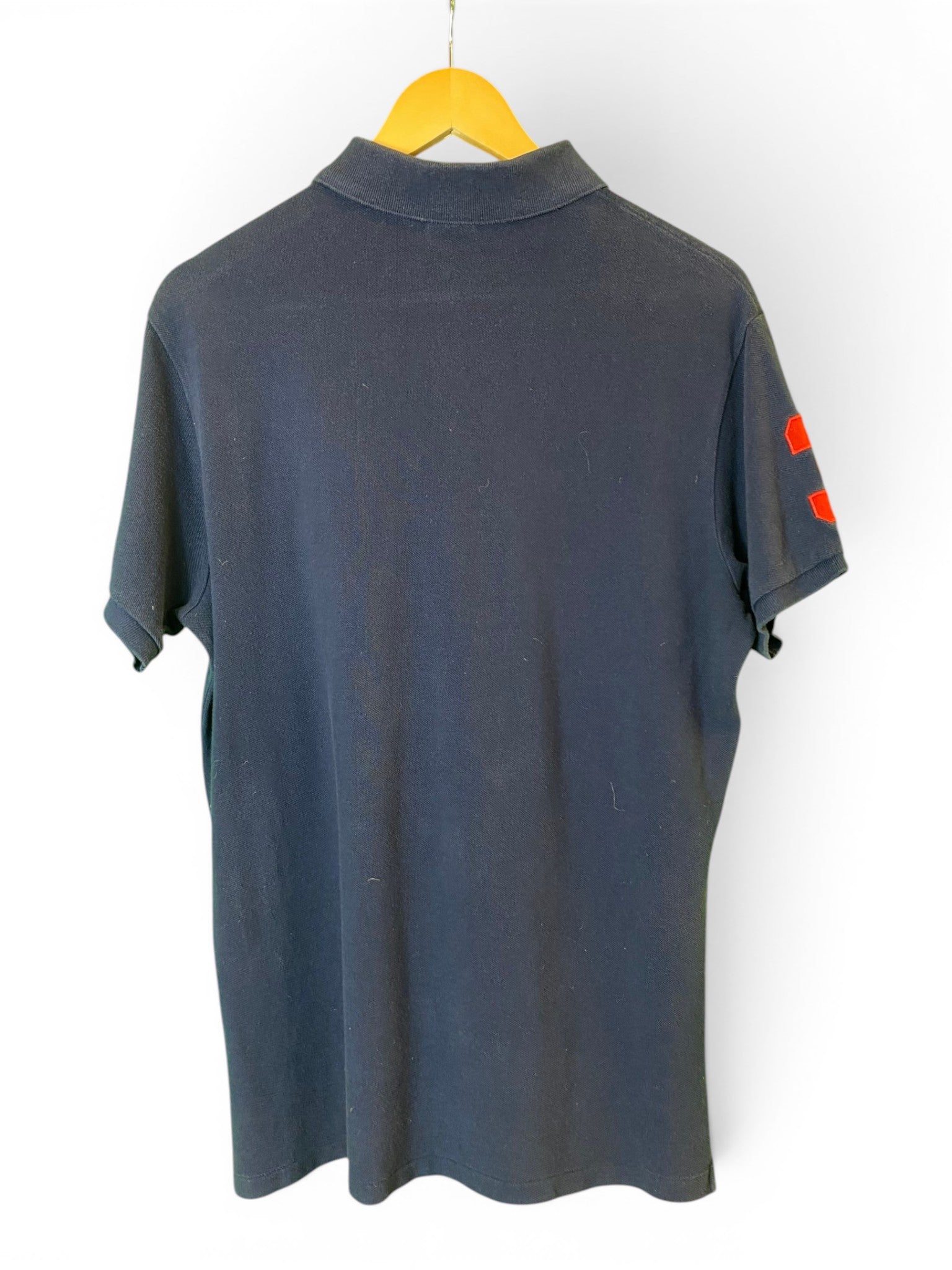 Vintage Ralph Lauren Large Logo Embroidered Polo Shirt - Large