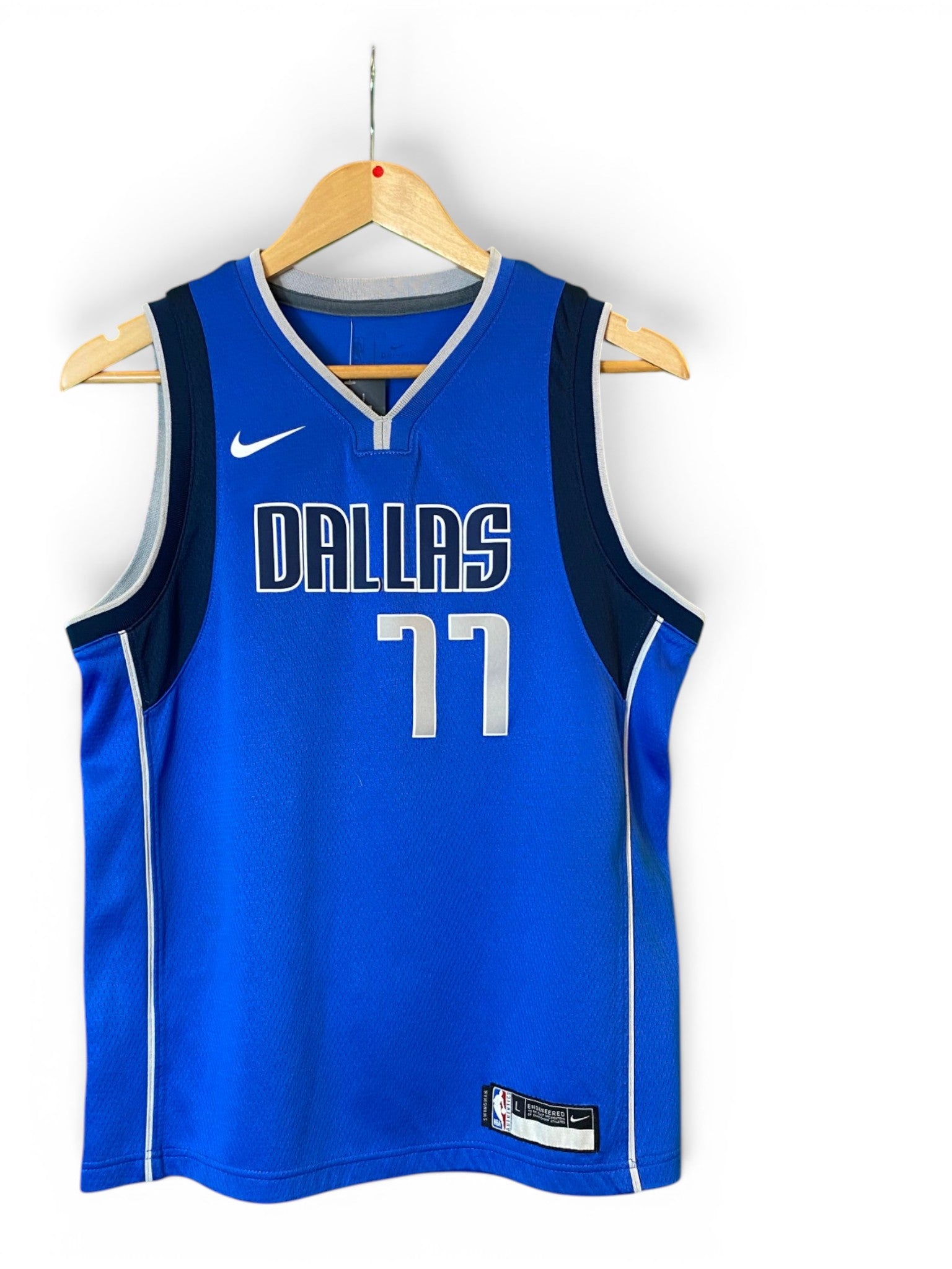 Nike Dallas No. 17 Doncic Basketball Jersey - Large