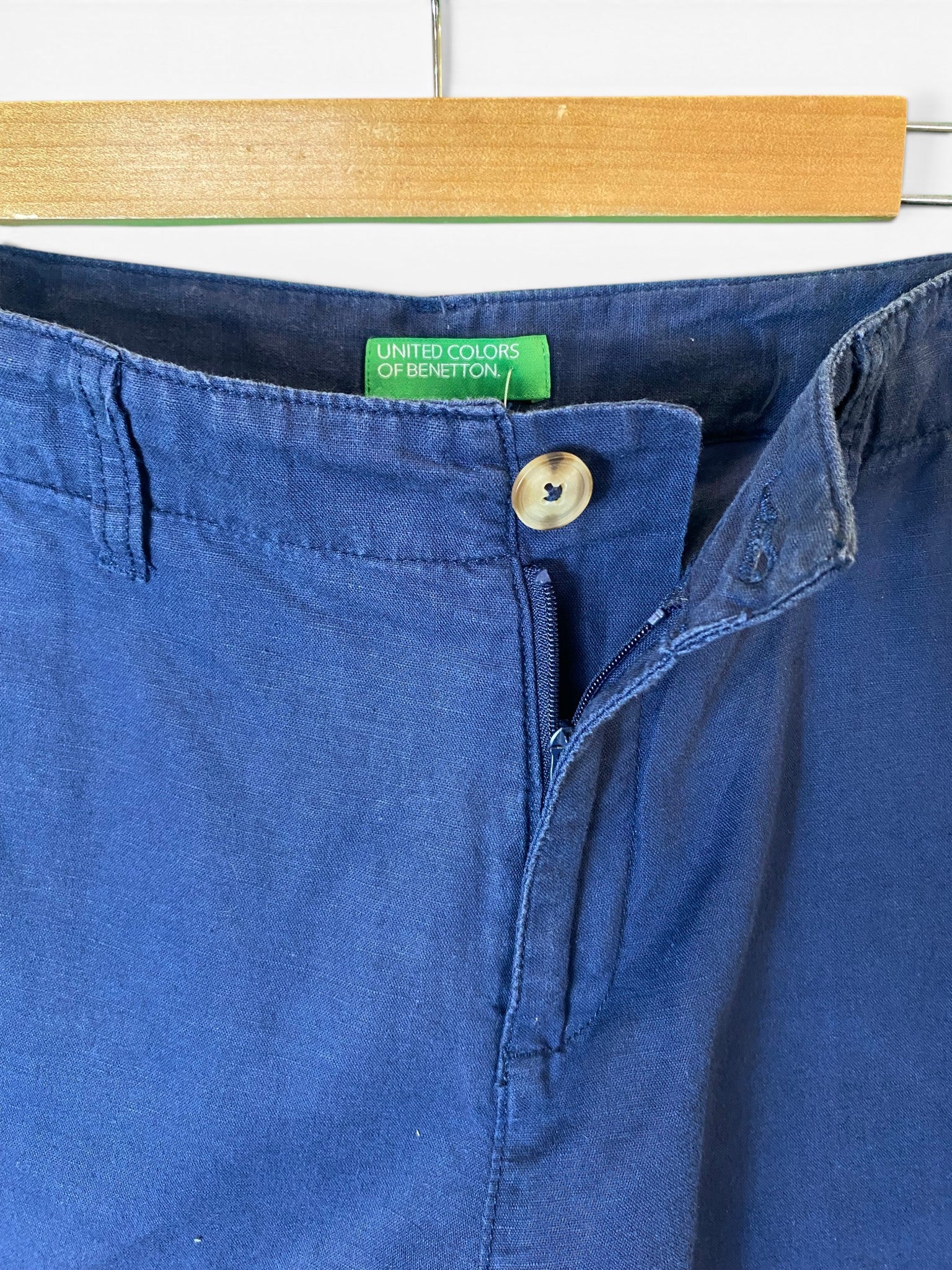 United Colors of Benetton Linen Shorts - W28"