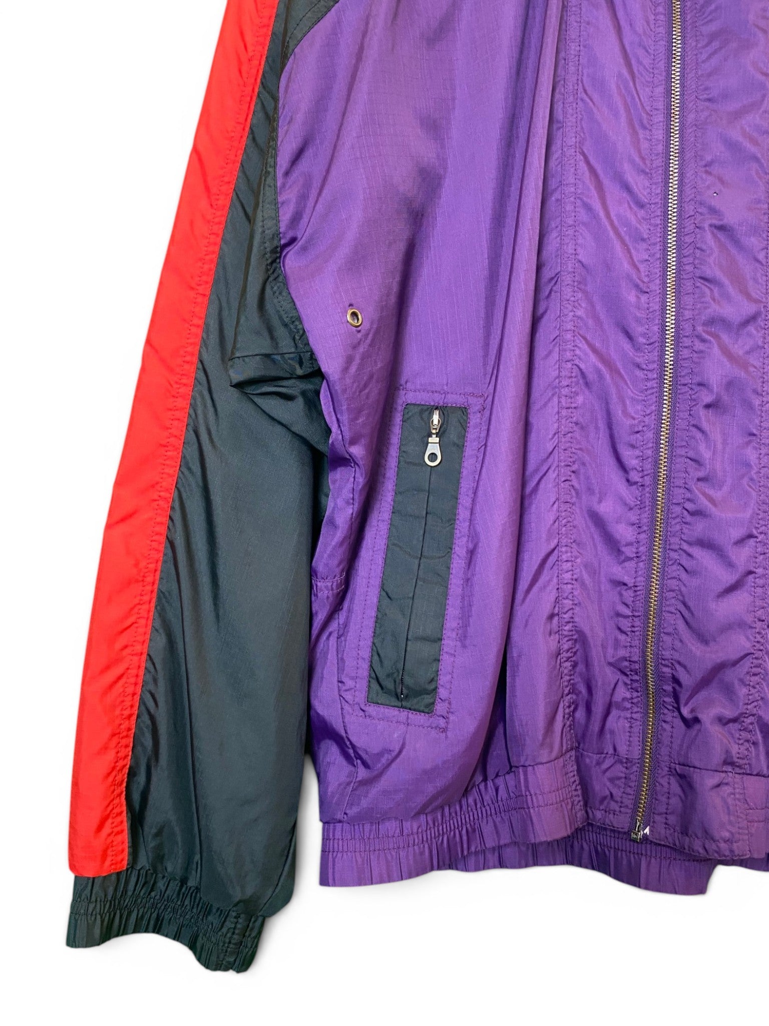 Vintage 1990s Nike Hooded Track Jacket - Small