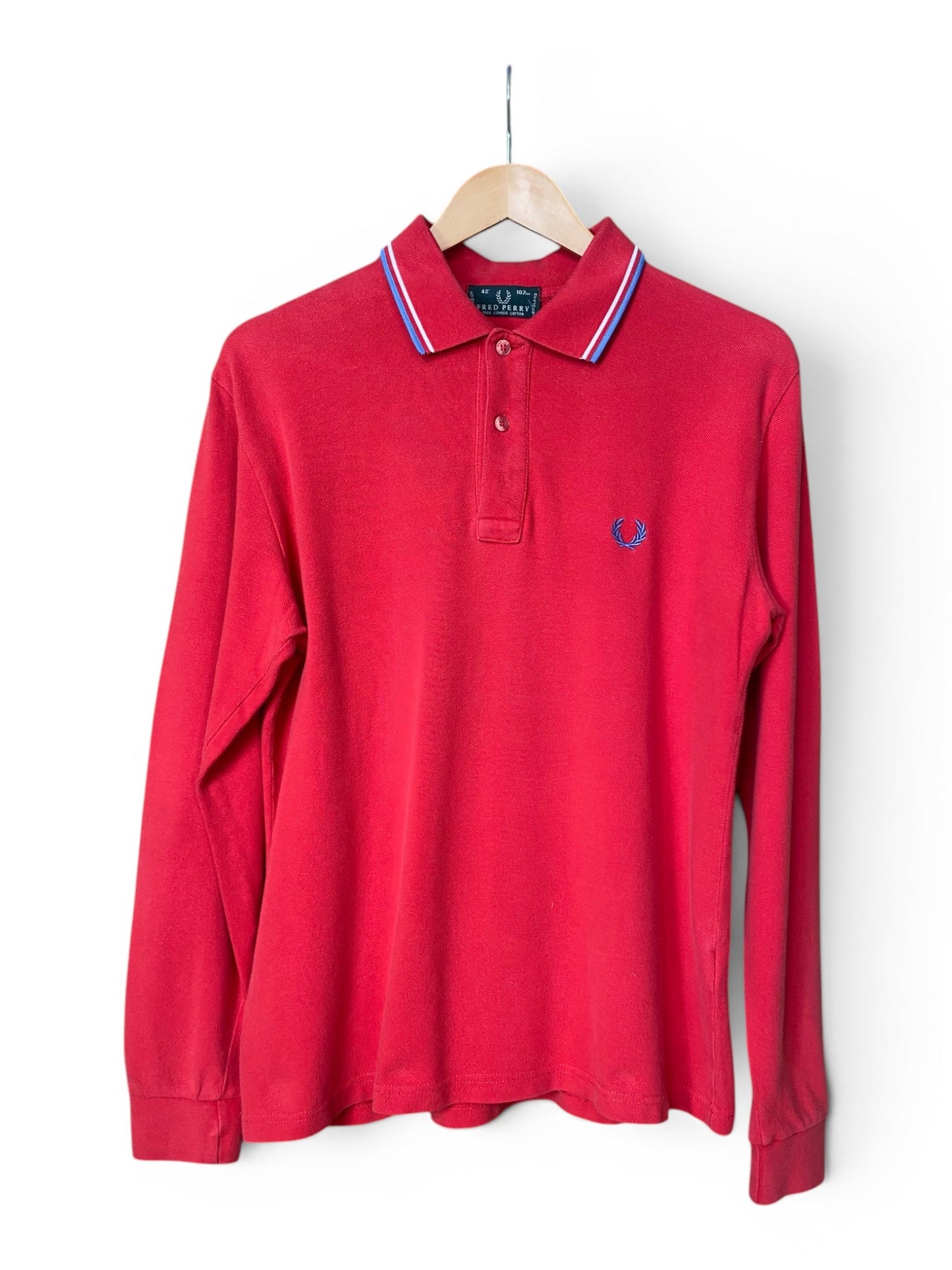 Fred Perry Long Sleeved Polo Shirt - Small