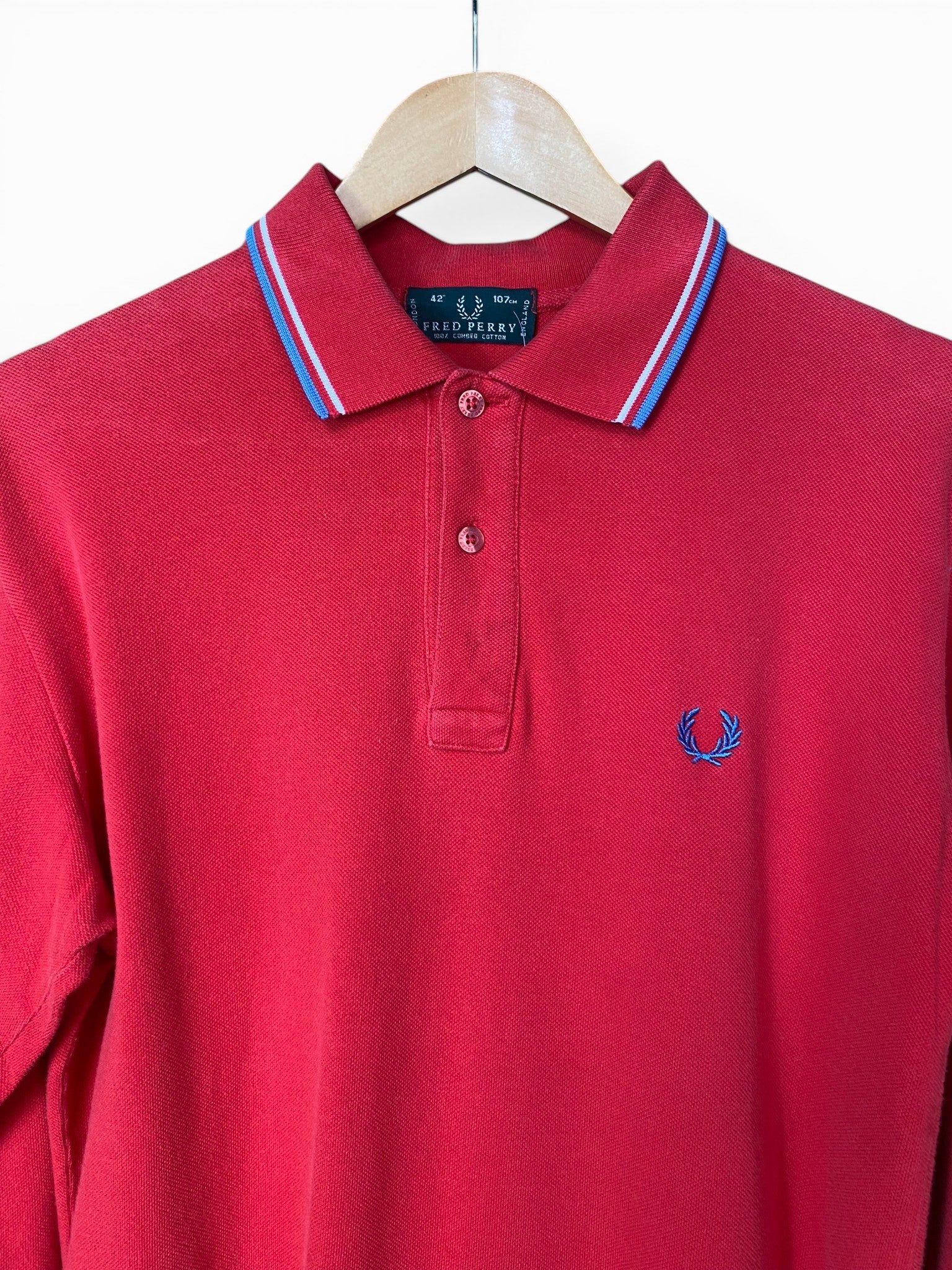 Fred Perry Long Sleeved Polo Shirt - Small