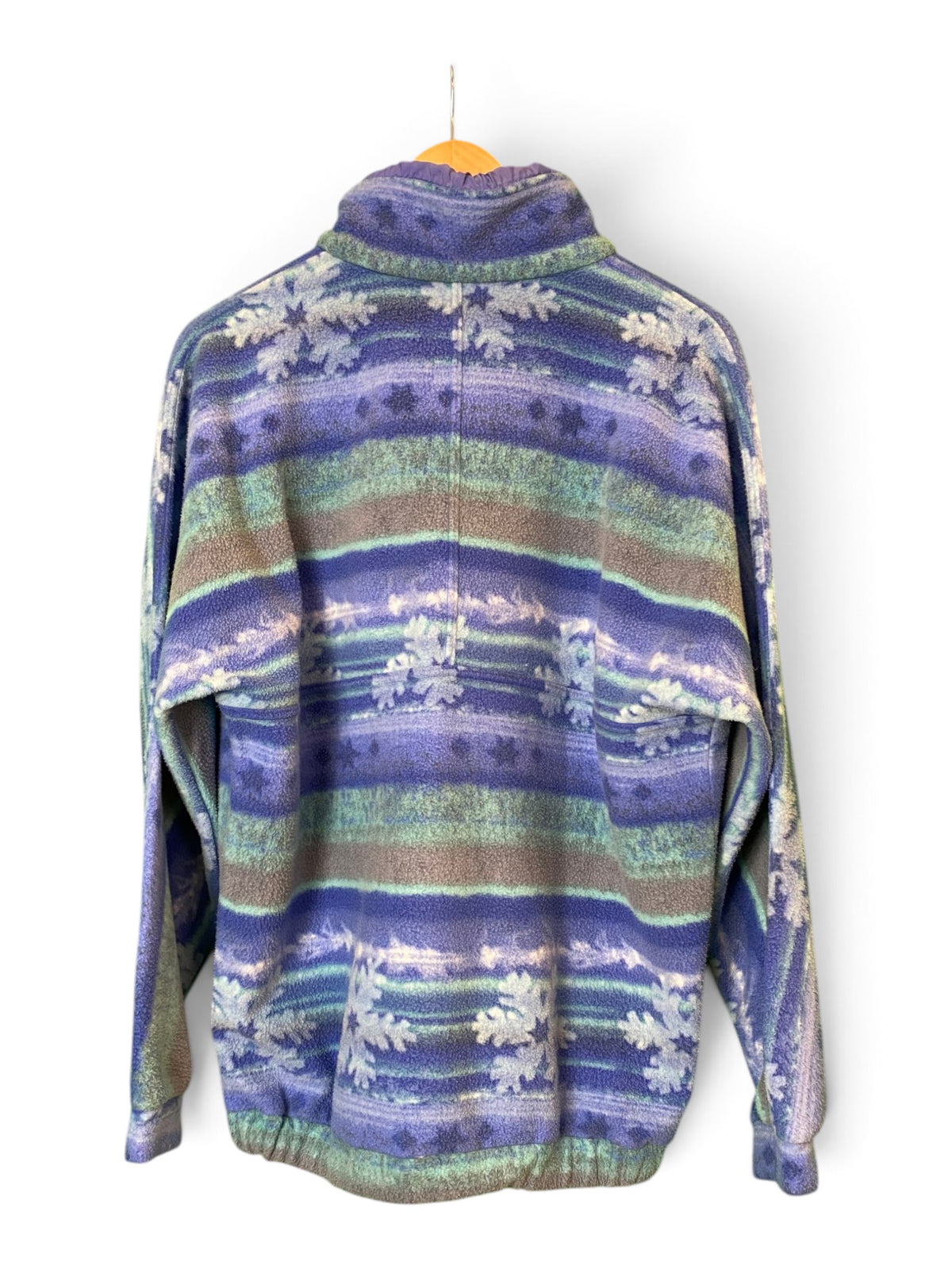 Crazy Pattern Button-Up Fleece - Large