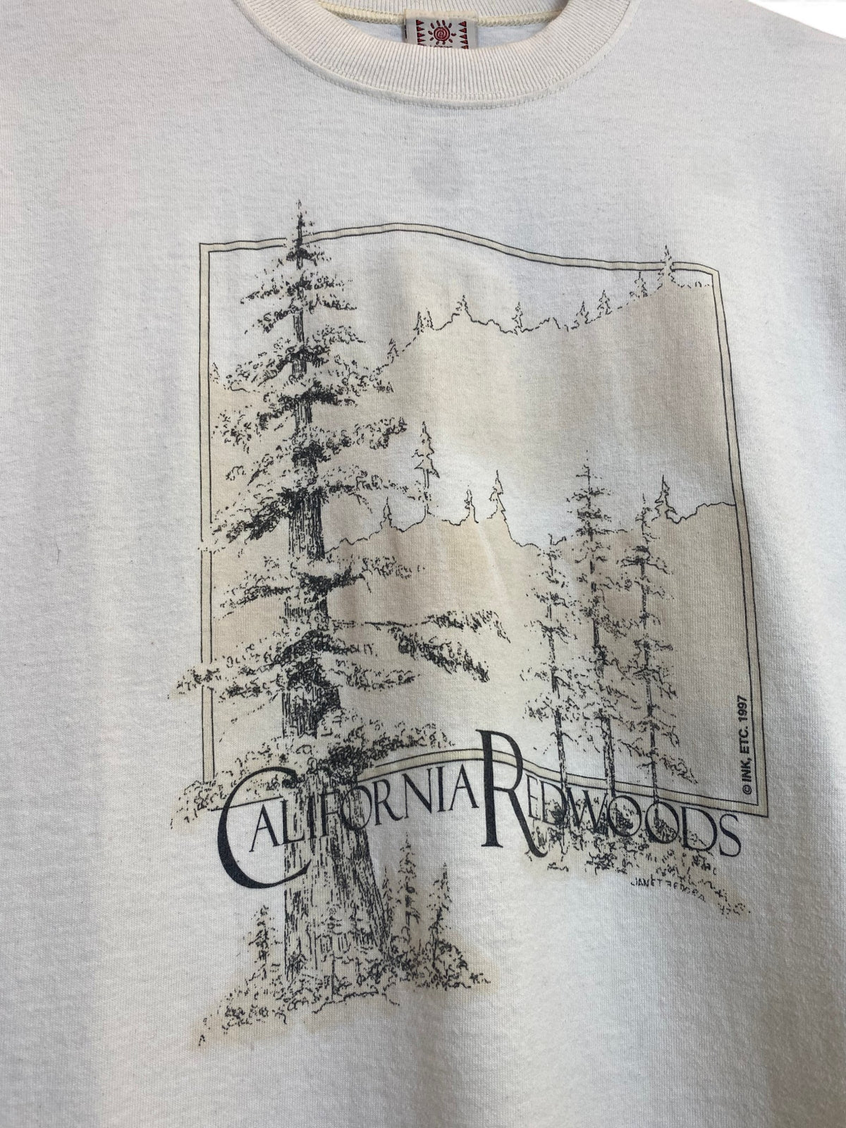 Vintage 1997 California Redwoods Graphic T-Shirt - Medium