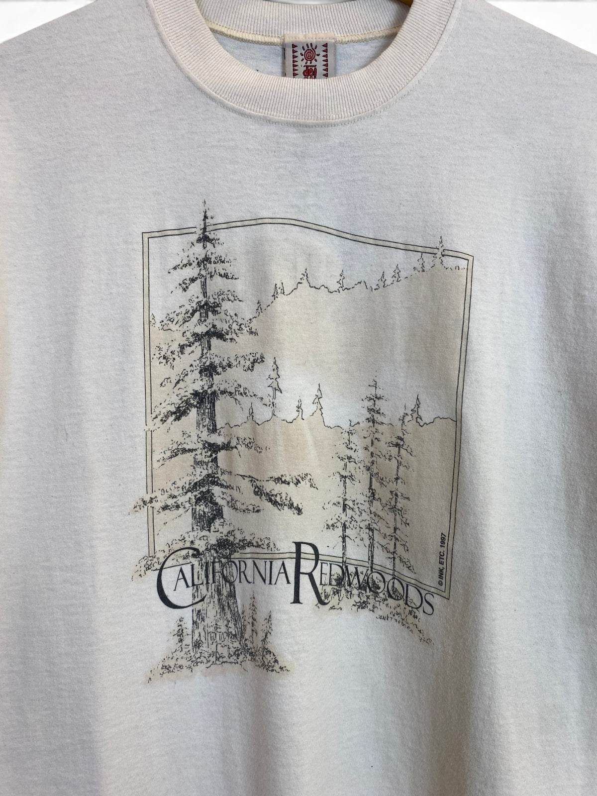 Vintage 1997 California Redwoods Graphic T-Shirt - Medium
