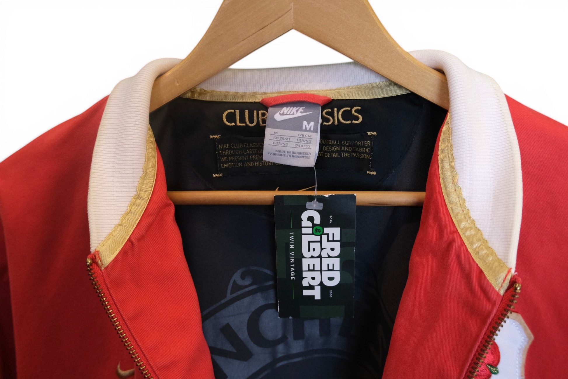 Nike inside tag of nike Man Utd jacket