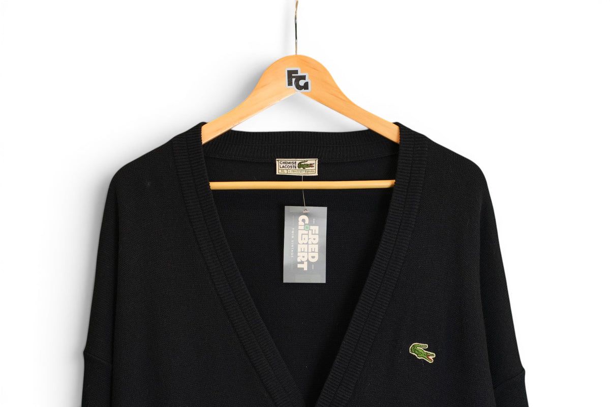Vintage Lacoste Knitted Cardigan - X-Large