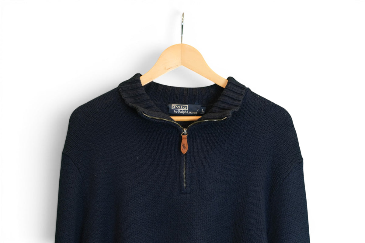 Polo Ralph Lauren Quarter-Zip Knit - Large