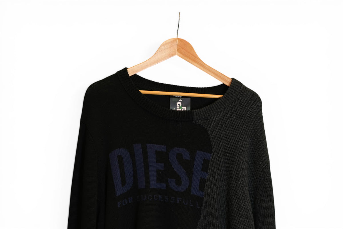 Diesel Spell-Out Knitted Jumper - X-Large