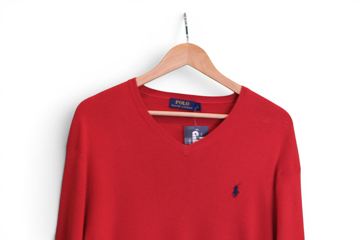 Polo Ralph Lauren V-Neck Sweater - Large
