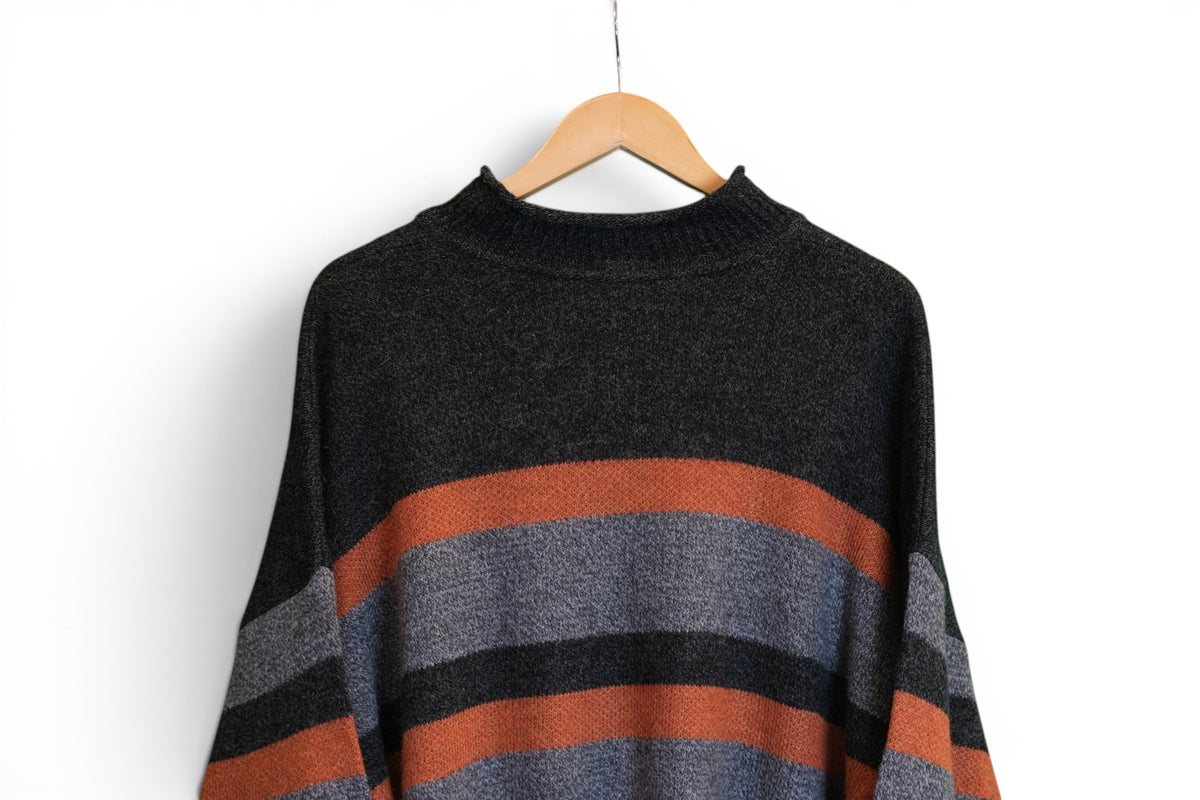 Lacoste Stripy Knitted Sweater - X-Large