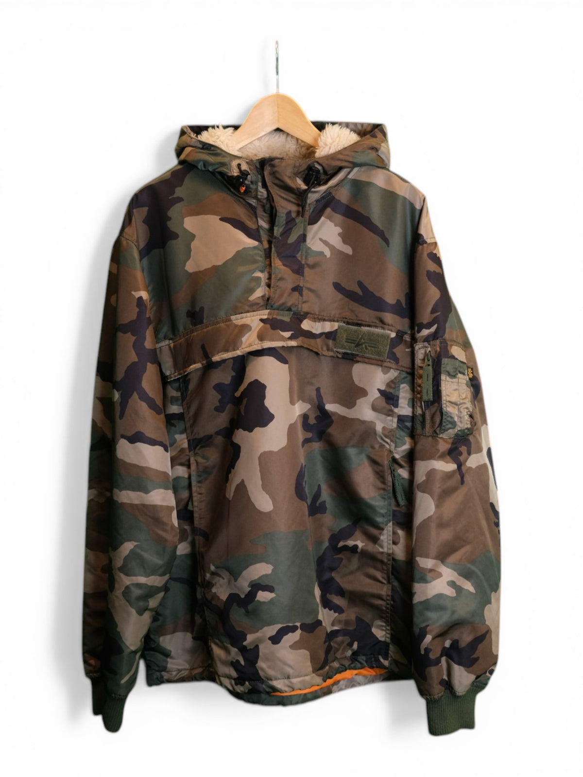 Alpha Industries Camo Quarter-Zip Coat - XX-Large