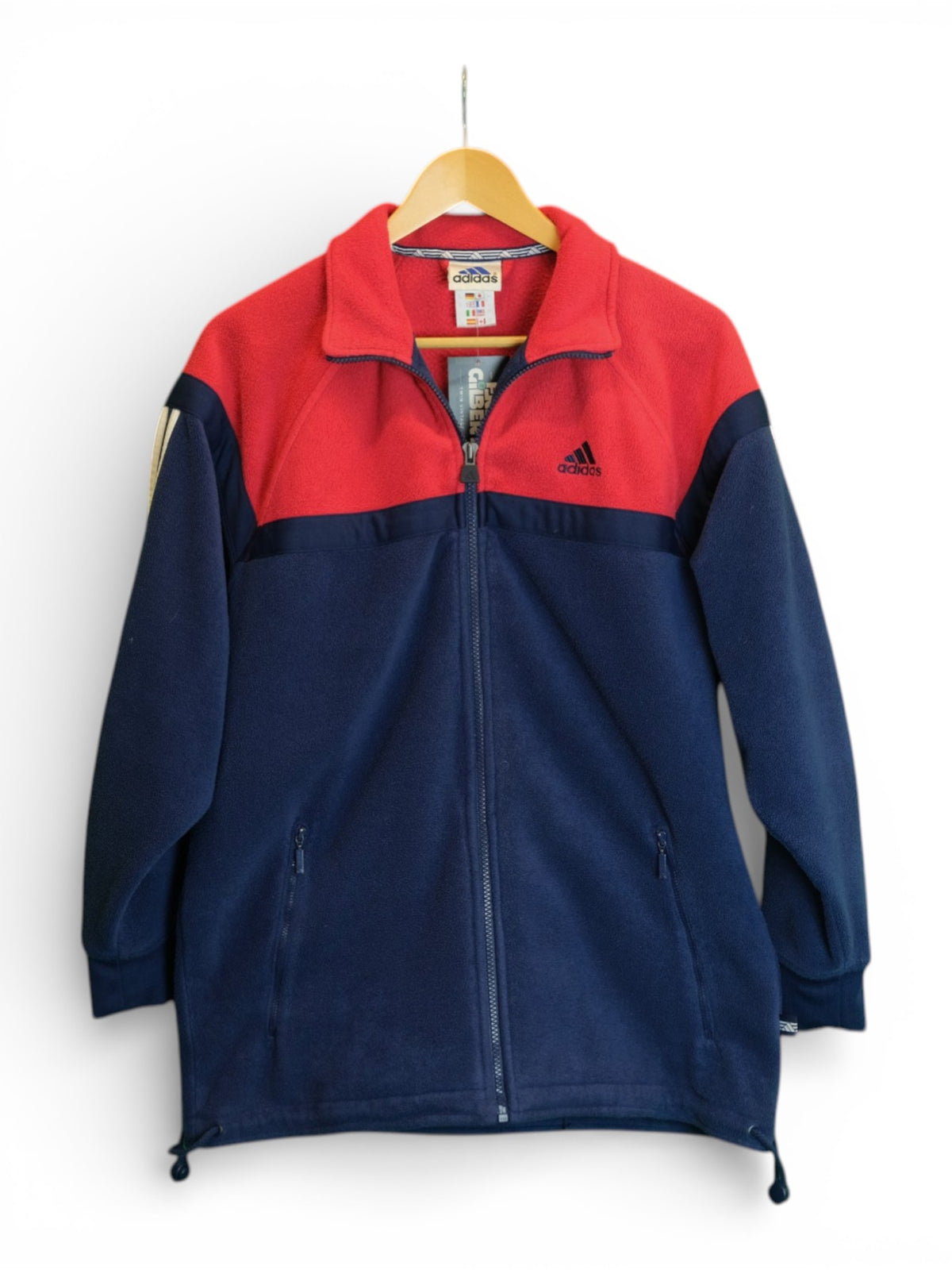 Vintage Adidas Zip-Up Fleece - Large