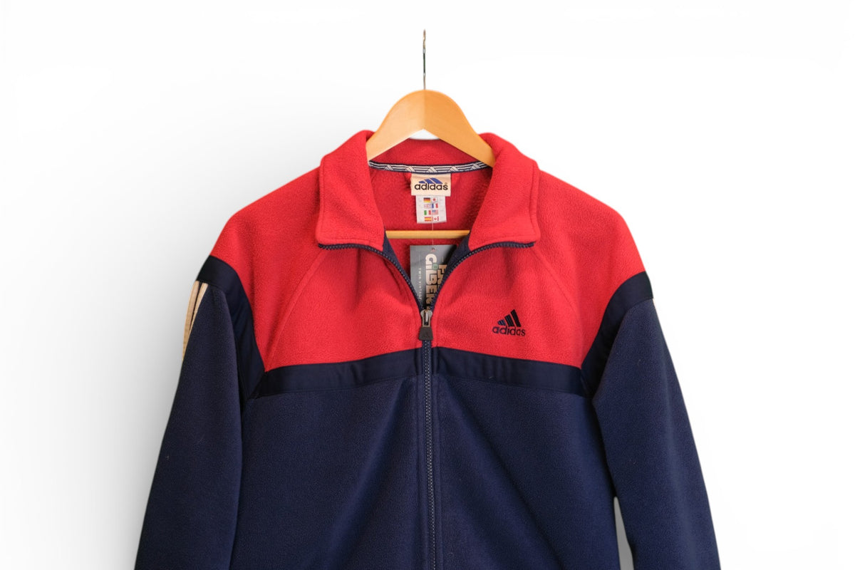 Vintage Adidas Zip-Up Fleece - Large