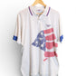 Vintage Reebok 1990s USA Flag Polo Shirt